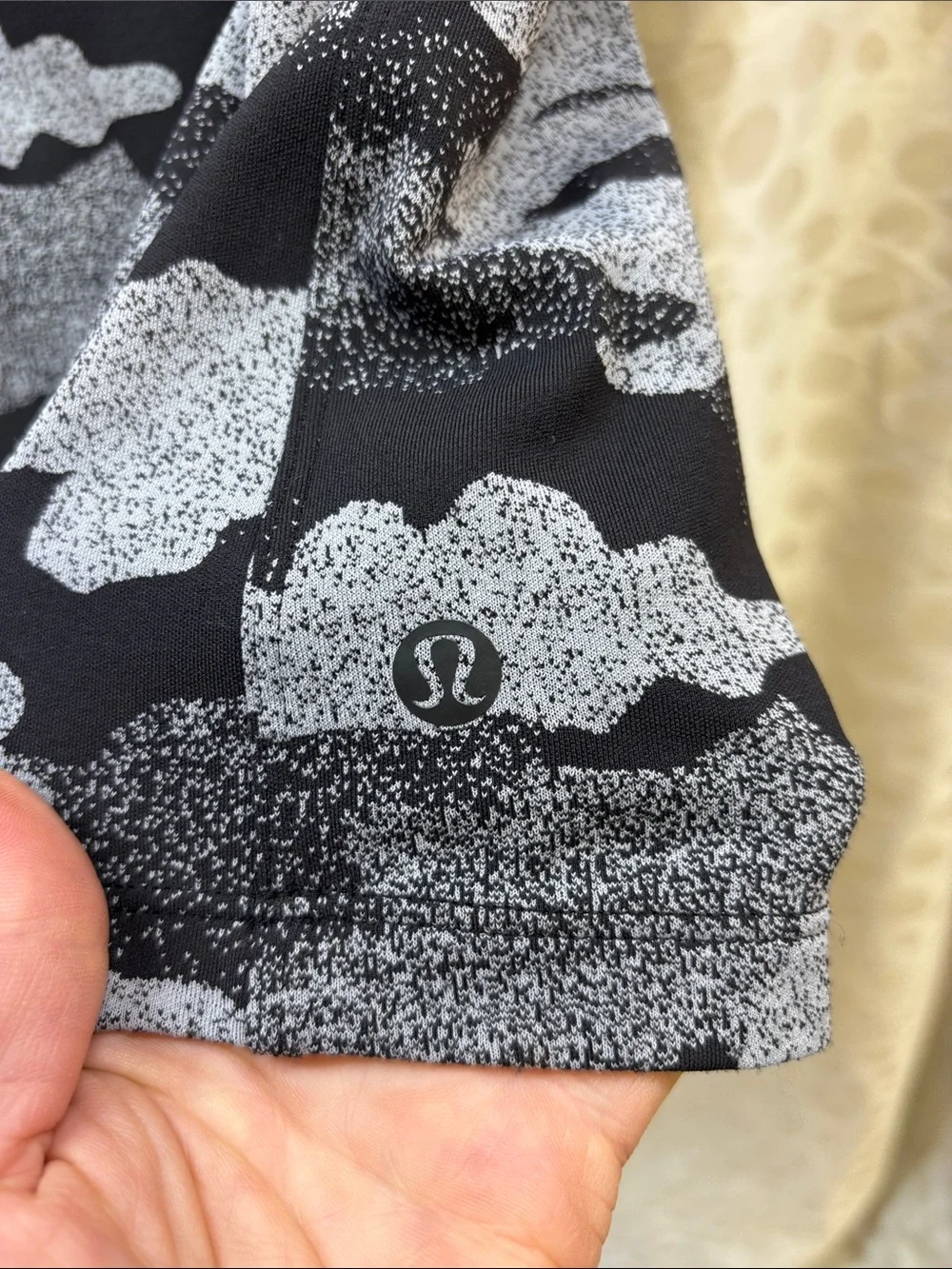 Lululemon- All Yours Short Sleeve Training Tee. Heritage Speckle camo- size 8